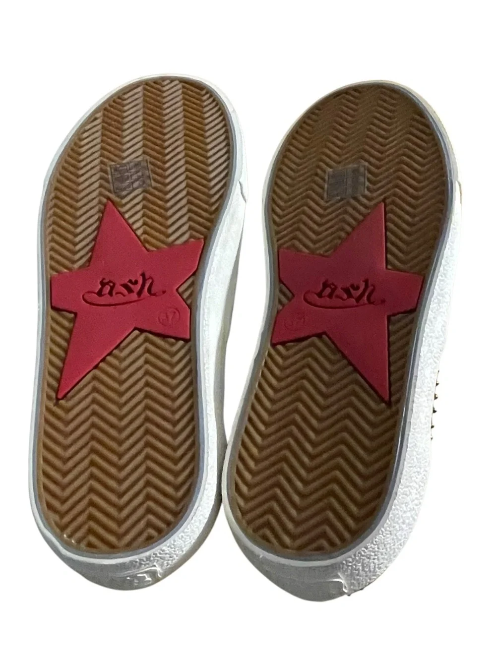 Ash Nikita Bis Camouflage Slip On Sneakers in Blue Green Studded 37
